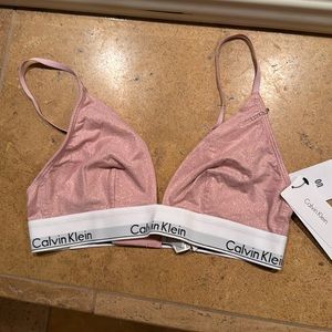 New moving sale Calvin Klein unlined bra baby pink bra